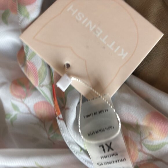 NWT Kittenish Sheer Swim Cover Up Peaches Women’s XL Resort Vacation. NWT FLAW! - Picture 5 of 10